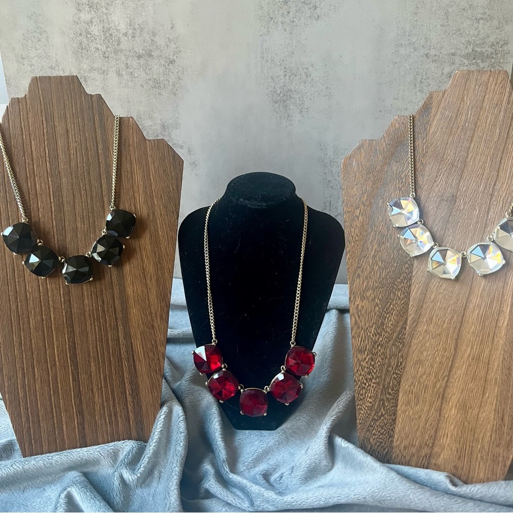 The Limited Necklace Bundle Red, Black And Clear 3 Pieces
